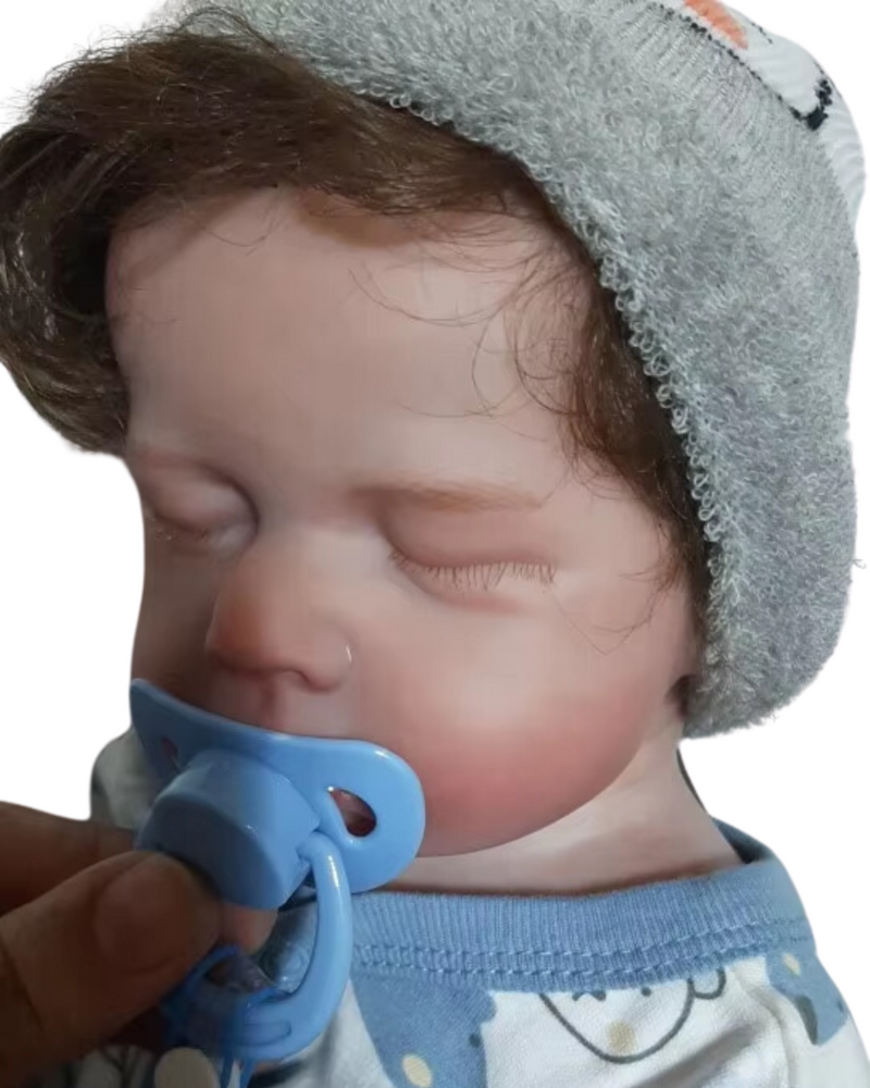 Bebê Reborn Leonardo - 50 CM - Corpo todo de Silicone