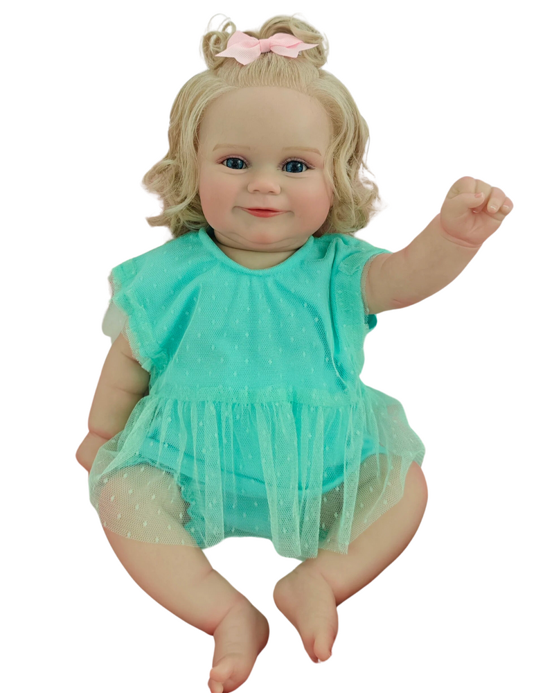 Bebê Reborn Ana Clara - 50 CM - Corpo todo de Silicone