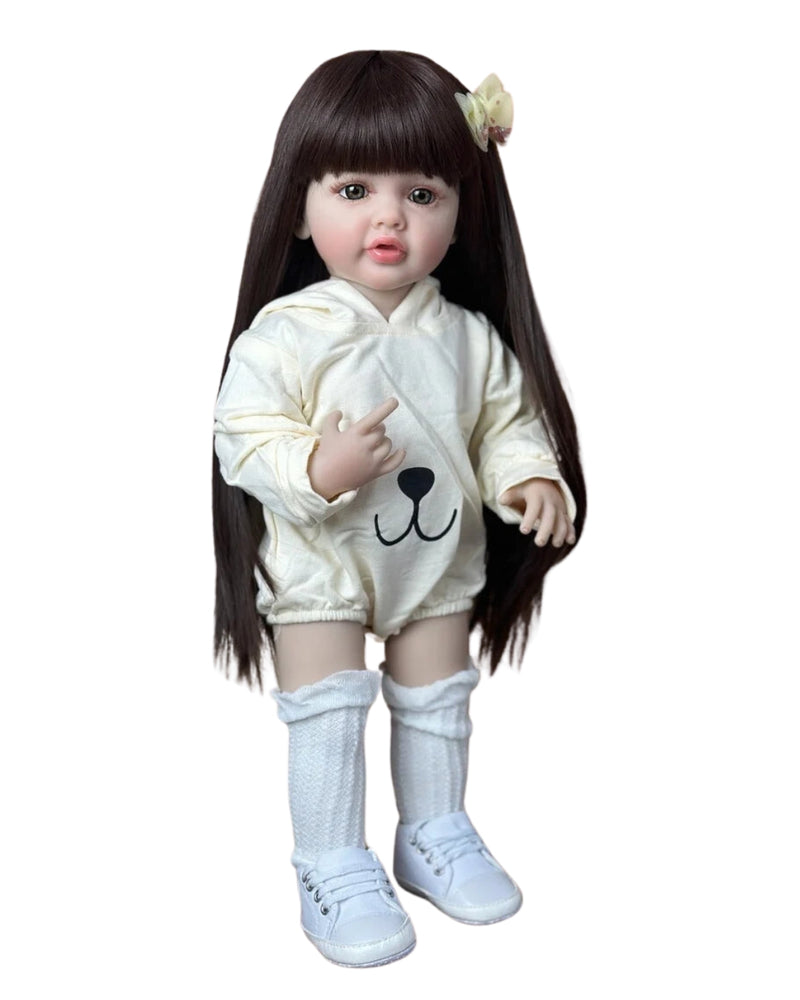 Bebê Reborn Carol - 55 CM - Corpo todo de Silicone