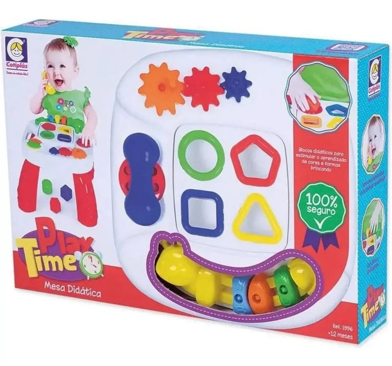 Mesa Infantil Didática Divertida Play Time Vermelha Cotiplás