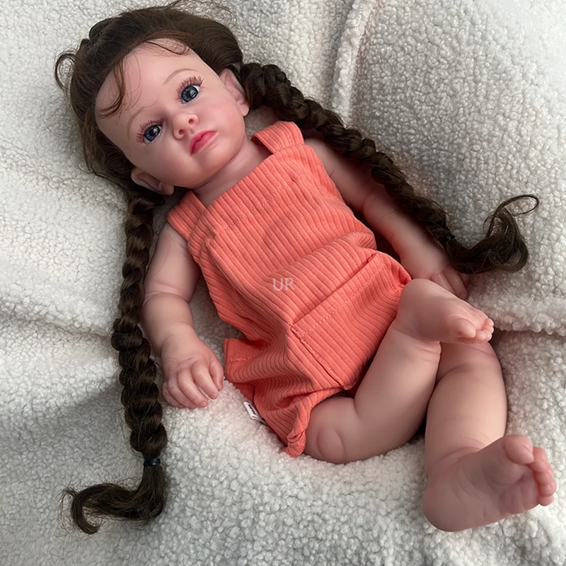 Bebê Reborn Emilly - 50cm - Silicone Sólido