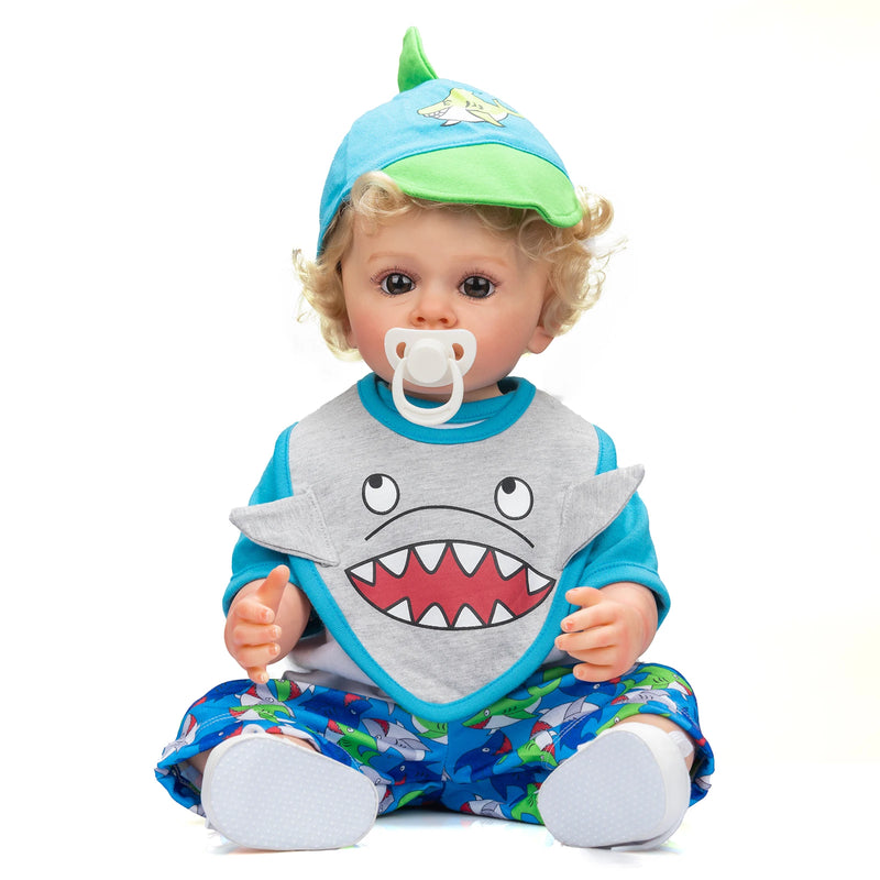 Bebê Reborn Nick - 55 CM - Corpo todo de Silicone