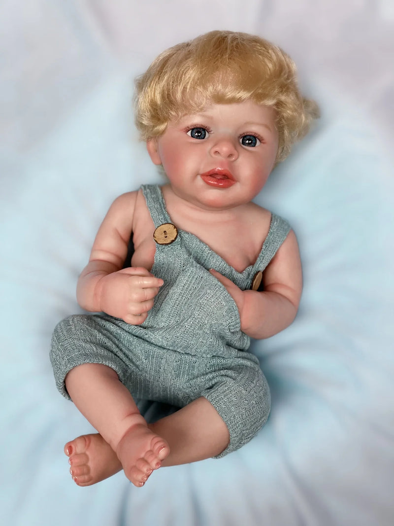 Bebê Reborn Gêmeos Júnia e Júnior - 50 CM - Corpo todo de Silicone