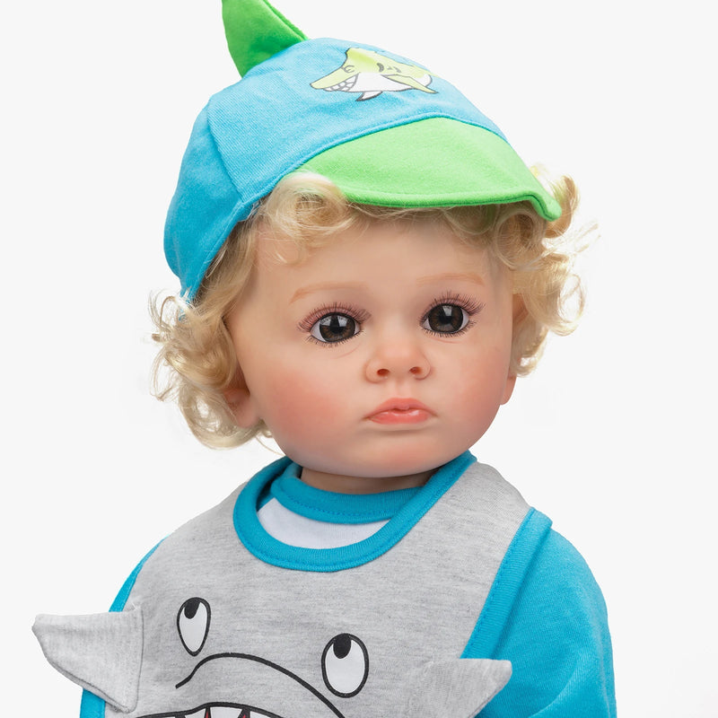 Bebê Reborn Nick - 55 CM - Corpo todo de Silicone