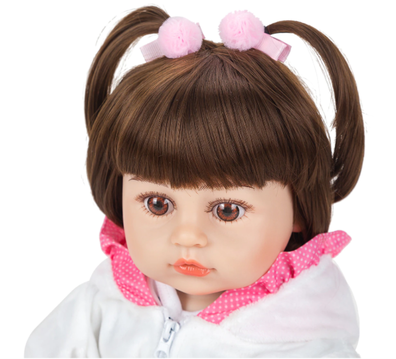 Bebê Reborn Sofia - 48cm - Corpo Todo de Silicone - PRONTA ENTREGA